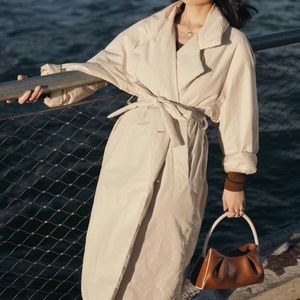 Uniqlo U Cream Padded Long Jacket S